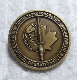 Authentic Canadian Special Operations Joint Task Force Two Rare Challenge Coin
