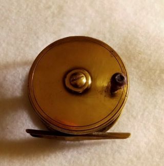 Early Classic Vintage Antique Brass Fly Fishing Reel Purchased From The Uk