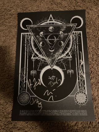 Autographed Maynard James Keenan A Perfect Circle Signed Rare Vip Poster
