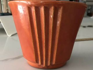 Rare Early Bauer Pottery 5” Art Deco Pots Circa 1930 
