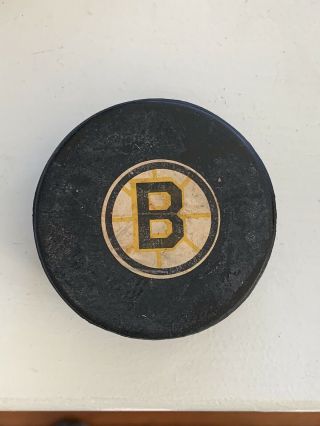 Rare Vintage 1969 - 77 Boston Bruins Art Ross Converse Hockey Game Puck