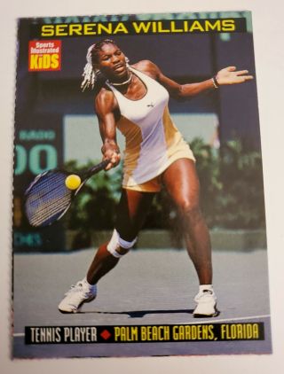 1999 Serena Williams Rare Rookie Sports Illustrated For Kids Card 814 Look