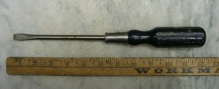 Antique Stanley Hurwood No.  20 Wood Handle Screwdriver,  11 - 5/8 " W/3/8 " Tip,  Vgc