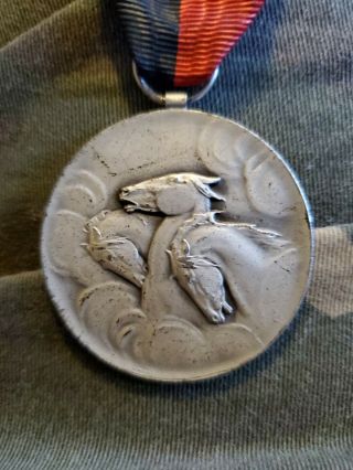 Uster 1950 Huguenin Le Locle Horse Medal Rare 3