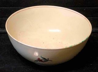 Rare 18th Century English Creamware King ' s Rose Decorated Bowl 2