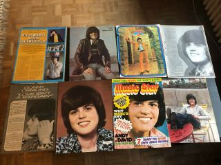 Osmonds Donny Osmond Marie Jimmy 72 Great Rare Clippings/poster 70 