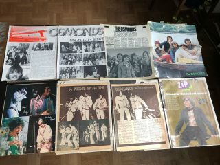 OSMONDS DONNY OSMOND MARIE JIMMY 72 great rare clippings/poster 70 ' s 3