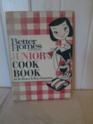 Vintage Junior Cookbook Better Homes & Gardens For Beginning Cooks 1963