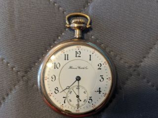 Rare Brotherhood Of Railroad Trainmen Pocket Watch Illinois Watch Co.