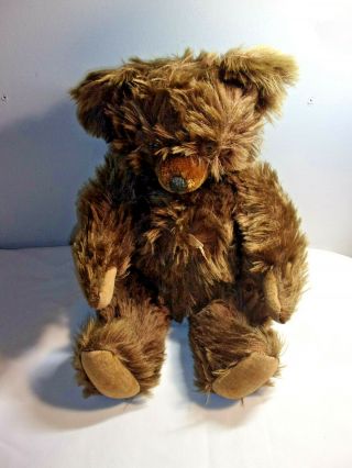 Vintage Teddy Bear Long Cinnamon Mohair 19 " Knickerbocker