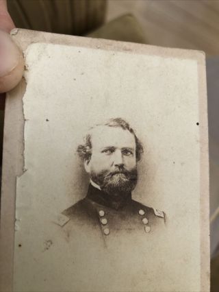 Rare Cdv Photo Union General George Thomas Civil War
