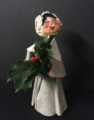 Rare 1971 Annalee Thanksgiving Woman Pilgrim Poseable Figure Doll