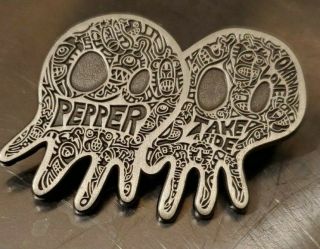 Danny Steinman Pepper Band Skullconuts Rare Antique Silver Raw Pin Daddy