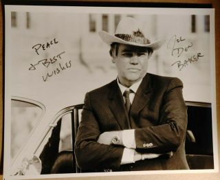 Joe Don Baker Of " Walking Tall " 8x10 " Signed B/w Publicity Photo Rare