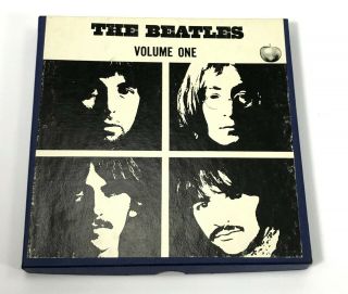 The Beatles ‎volume One White Album - 4 Track Stereo Reel To Reel - 7.  5 Ips Rare