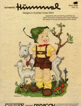 Authentic Hummel 6 Cross Stitch Patterns By Paragon Book 5089