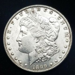 1899 - P Morgan Silver Dollar - Very Choice Au - Key Date - Rare