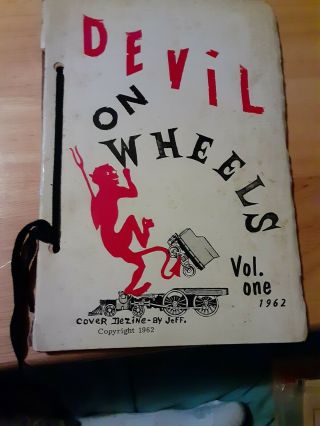 Rare First Edition Devil On Wheels Jeff Davis 1962 Railroad Hobo Life