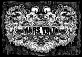 Mars Volta Rare/150 Silkscreen Poster 2005 Austin Jared Connor At The Drive - In