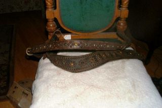 11 - Terrific Old Vintage Antique Parade Saddle Breast Collar W/jewels