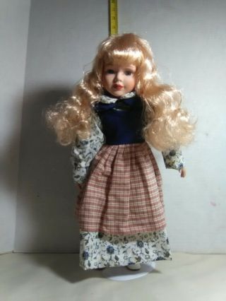 Vintage Collectible Porcelain Doll Unique 1 - 5000 Blonde Blue Eyes