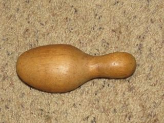 Antique Vintage Wood Darner Darning Egg Tool Foot Form