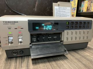 Vintage 1981 - 82 Toshiba V - 9035 Betamax Top Loader Player Complete RARE 3