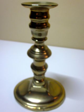 Vintage Antique Brass Push Up Candlestick Holder 7 " High 19th Century