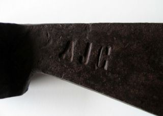 RARE Antique 17th /18th C.  Fur Trade Tomahawk Axe Head with Hallmarks 3