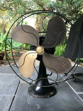 RARE 1920s Emerson 26648AB Electric Fan Brass Blades Complete GREAT Cutler 3