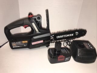 Extremely Rare Barely Craftsman 19.  2 Volt Chain Saw Kit