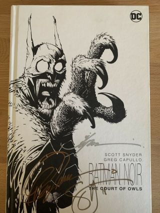 Rare Signed The Court Of Owls By Scott Snyder And Greg Capullo