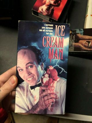 Ice Cream Man Horror Sov Slasher Oop Rare Slip Big Box Htf Vhs