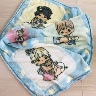 Precious Moments Baby Crib Nursery Plush Fleece Blanket Throw Rare 2