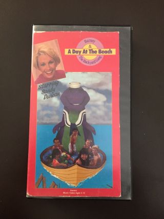 Barney - A Day At The Beach (vhs,  1988) With Sandy Duncan - Rare