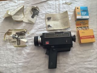 Vintage Rare Sears 8 Camera C/130 Video Camera With Case And 2 Films