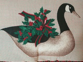Set Of Holiday Geese Throw Pillows 15x11 Inch