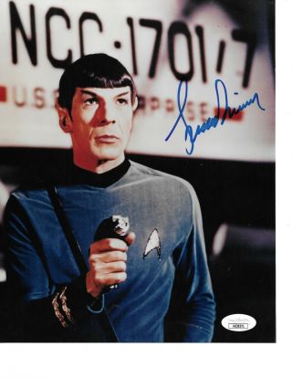 Rare Leonard Nimoy Hand Signed In Person Autographed Star Trek Spock Jsa Wow