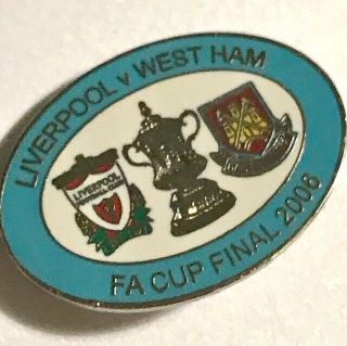 Rare West Ham United V Liverpool Fa Cup Final 13 May 2006 Enamel Pin Badge Vgc