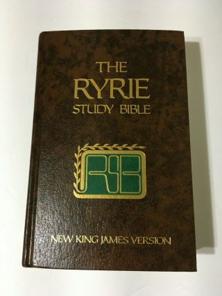1985 Ryrie Study Bible Nkjv Rare But Read Pls,  Red Letter 080247375x