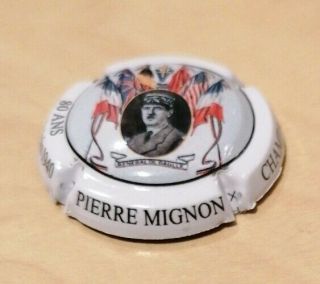 Rare 80 Ans General De Gaulle Champagne Pierre Mignon