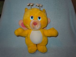 Hasbro Softies Wuzzles Butterbear 1984 Plush Disney Yellow Butterfly Bear