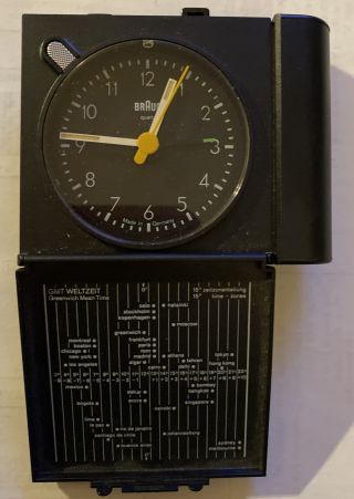 Vintage Braun 871 - B Travel Alarm Clock Very
