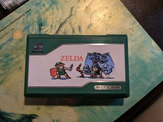 Rare Authentic Zelda Game And Watch Zl - 65 Multiscreen 1989 Vintage Made In Japan