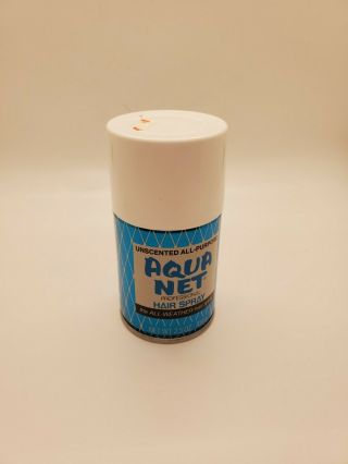 Rare Vintage 1980s Aqua Net 2.  5 Oz.  Hair Spray Teal Faberge Usa,  Inc.  - Rare