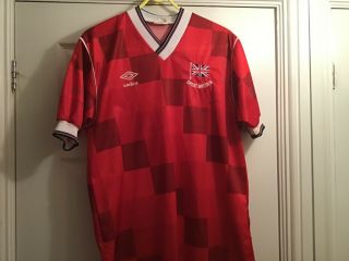 Very Rare Match Worn Shirt David Johnson Liverpool England Gb V Brazil 1985