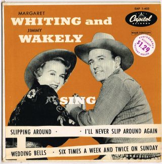Margaret Whiting & Jimmy Wakely Sing U.  S.  E.  P.  Rare 1950 