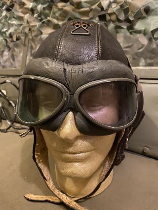 Wwii German Luftwaffe Air Force Pilot Goggles,  Rare,  Auer Brand