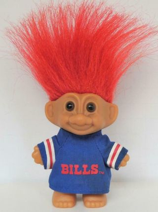 Vintage Russ 3 " Buffalo Bills Football Team Troll,  Nfl Jersey,  Red Hair