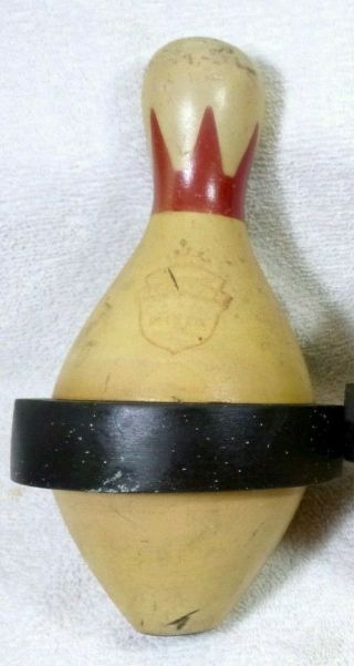 Vintage Brunswick Red Crown Duck Pins Bowling Pins Pegs Duckpin